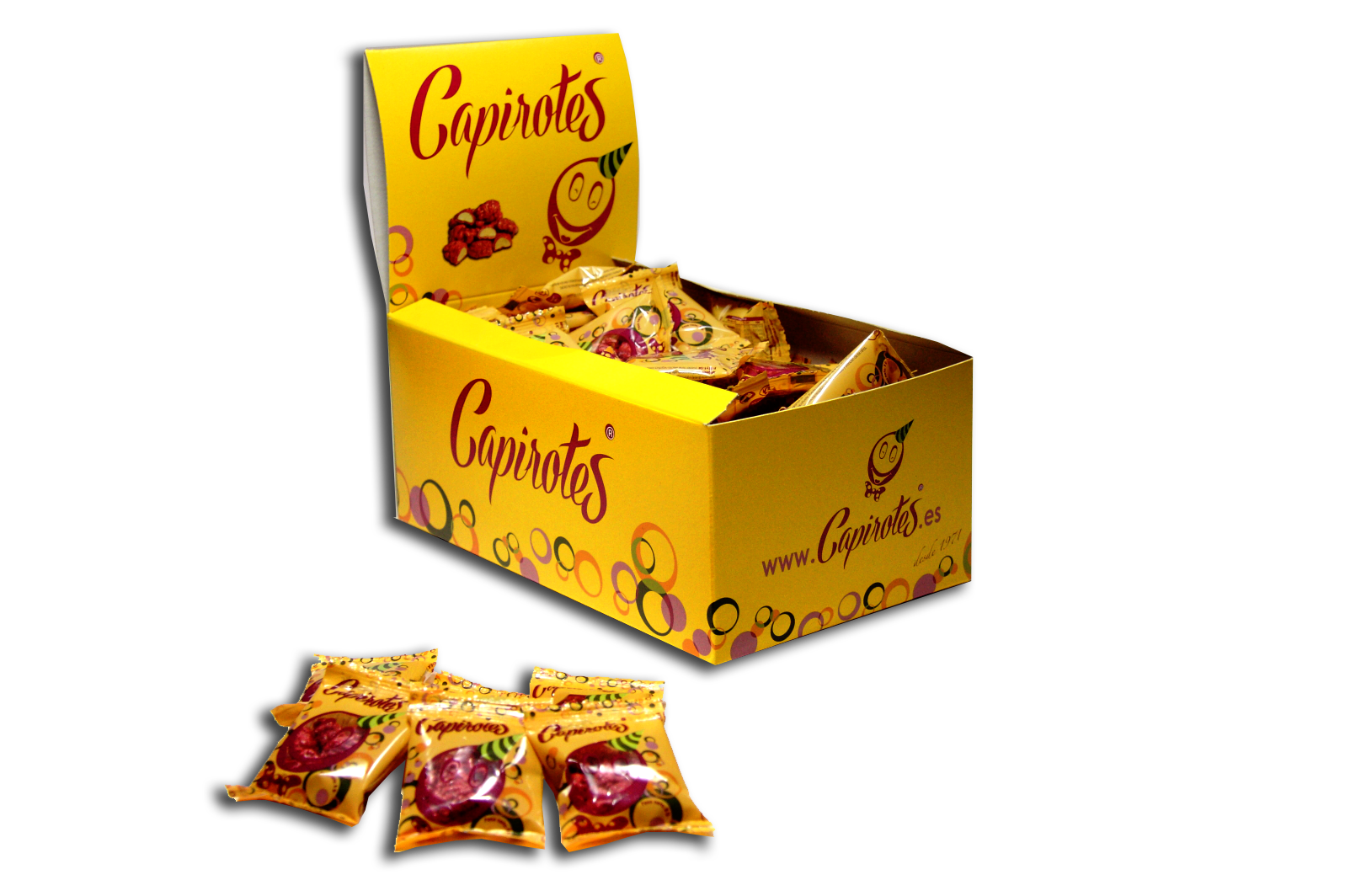 Estuche Original de 100 bolsitas de cacahuetes garrapiñados 10 g