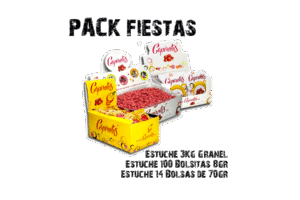 Pack Fiestas de cacahuetes garrapiñados | Formato para celebraciones