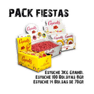 Pack Fiestas de cacahuetes garrapiñados | Formato para celebraciones