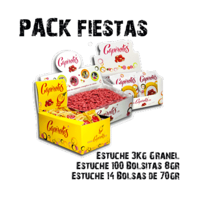 Pack Fiestas de cacahuetes garrapiñados con formatos para invitados y candy bar