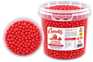 Cubo Original de 2 kg de cacahuetes garrapiñados