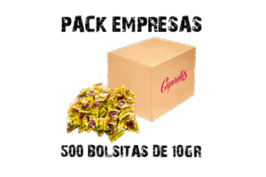 Pack Empresas de cacahuetes garrapiñados | 500 bolsitas de 10 g