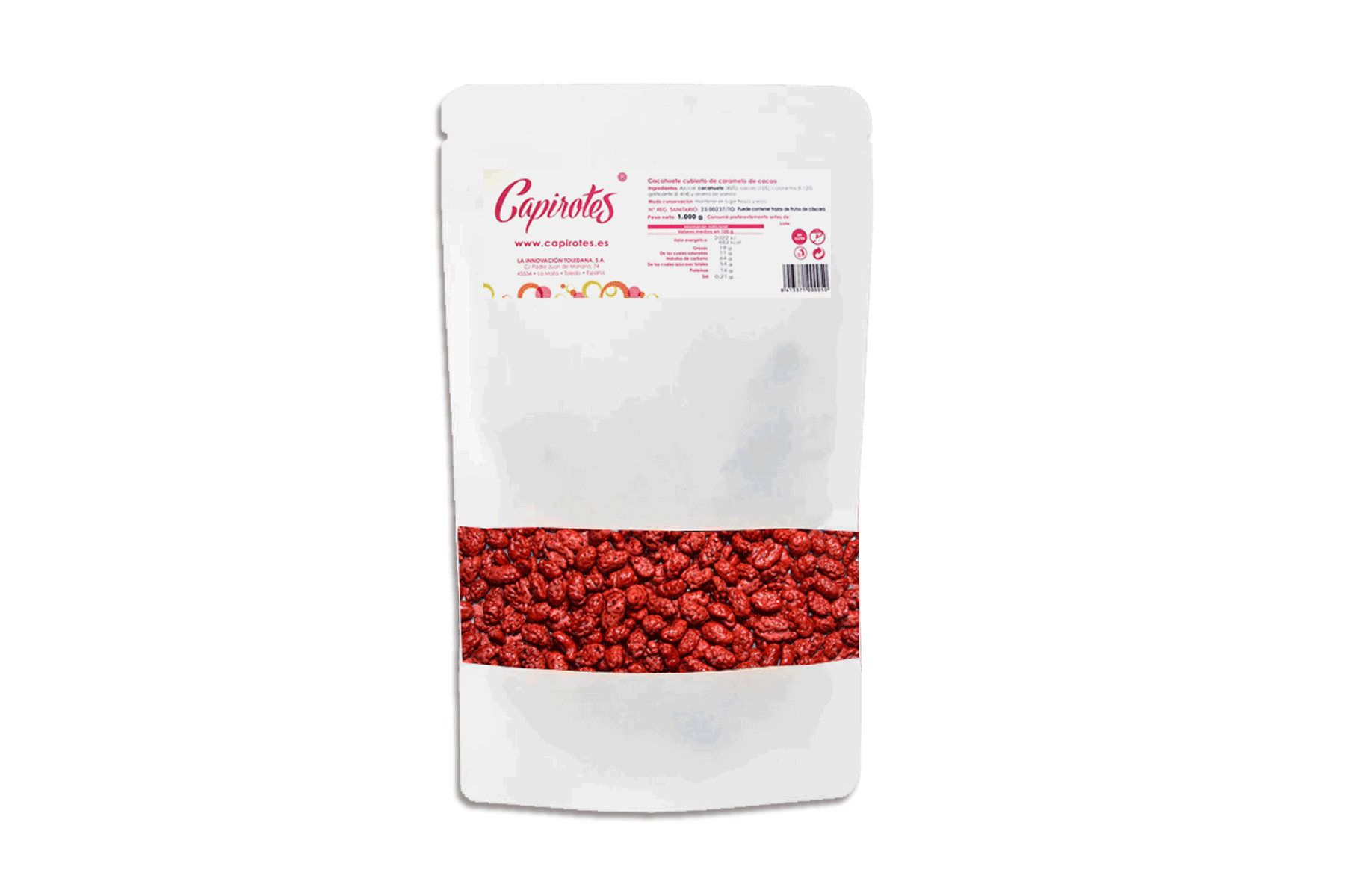 Bolsa Original de 1 kg de cacahuetes garrapiñados de Capirotes