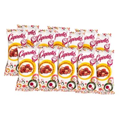 Pack de 14 bolsas de 35 g de cacahuetes garrapiñados tradicionales Capirotes Original sin gluten