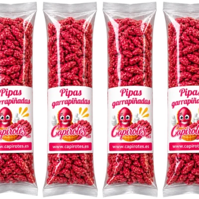 Pack de 6 bolsas de 90 g de pipas peladas de girasol garrapiñadas Capirotes sin gluten