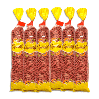 Pack Original de 6 bolsas de 90 g de pipas garrapiñadas de Capirotes