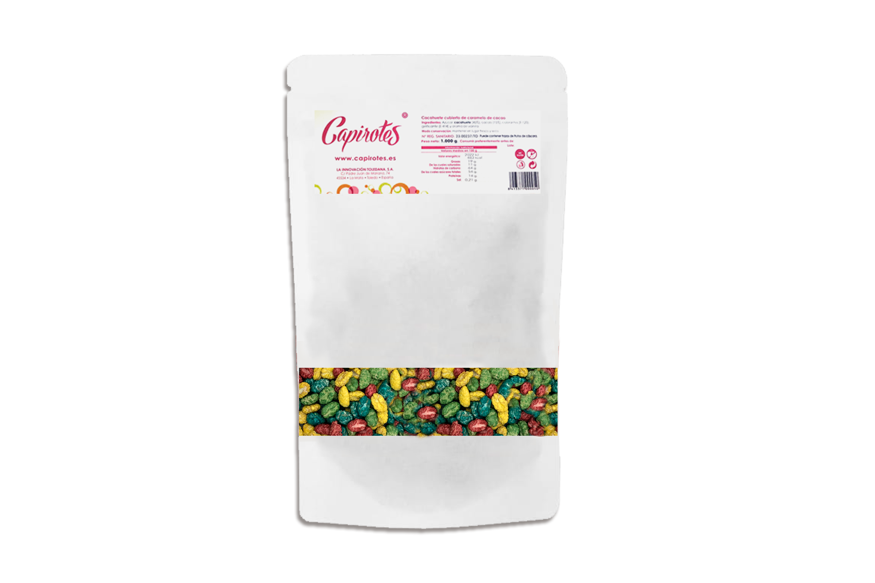 Bolsa Mix de 1 kg de cacahuetes garrapiñados de Capirotes