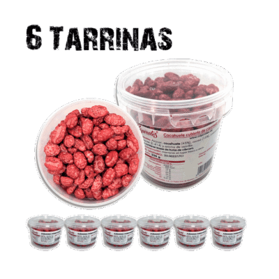 Pack Original de 6 tarrinas de 160 g de cacahuetes garrapiñados de Capirotes