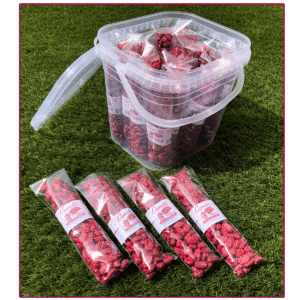 Cubo de 24 bolsas de cacahuetes garrapiñados