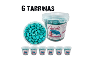 Pack Blue de 6 tarrinas de cacahuetes garrapiñados 250 g