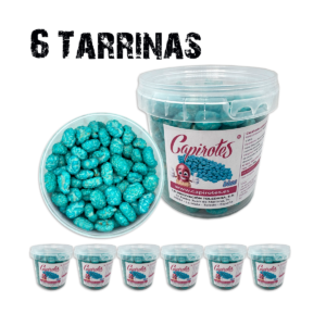 Pack Blue de 6 tarrinas de cacahuetes garrapiñados 250 g